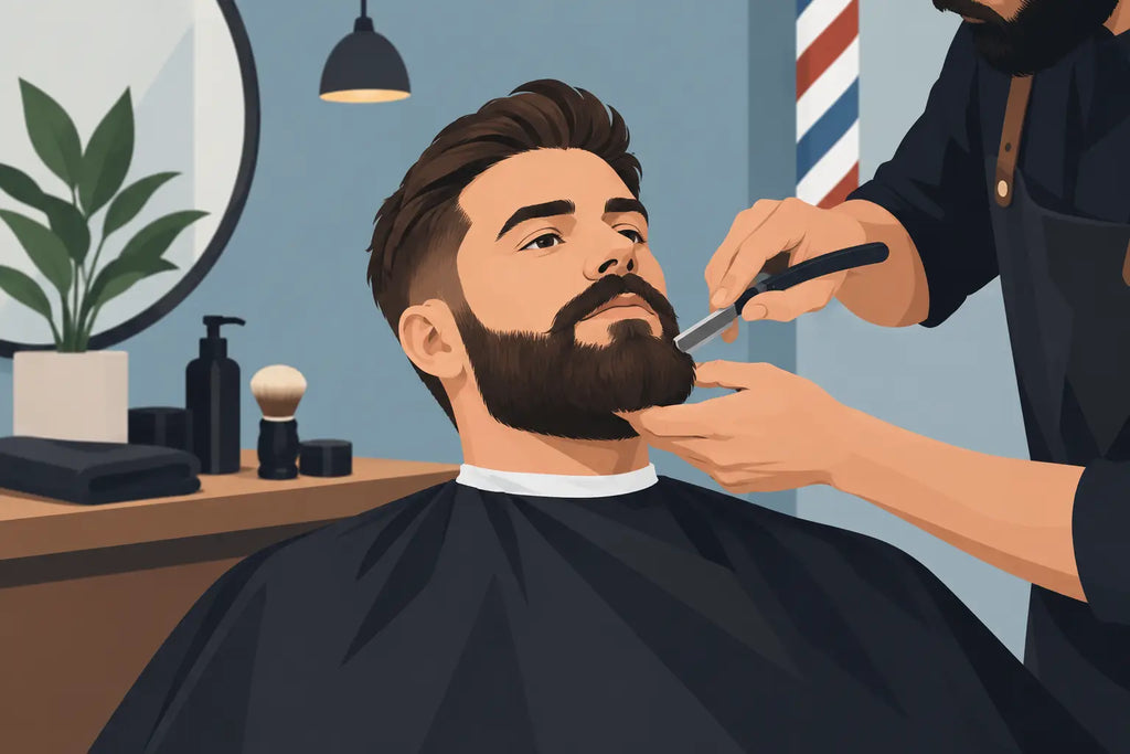 Vollbart sauber in Form bringen wie ein Barber